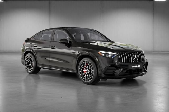 Mercedes Benz Glc Coupe Obsidian Black Color Image
